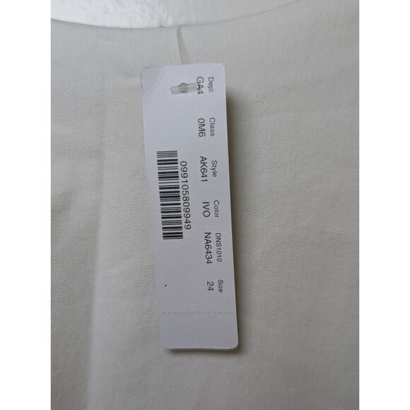 NWT J.Crew Ivory Stretch Sheath Dress 24 Plus Size White Quiet Luxury Minimalist - Picture 6 of 6